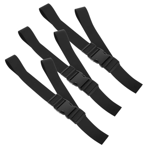 PartyKindom 3 Stück Gurte Für Babyhochstühle Ersatzgurte Für Hochstühle Babygürtel Für Hochstühle Ersatz-hochstuhlgurte Autositzgurt Riemengeschirr Polyester Black von PartyKindom