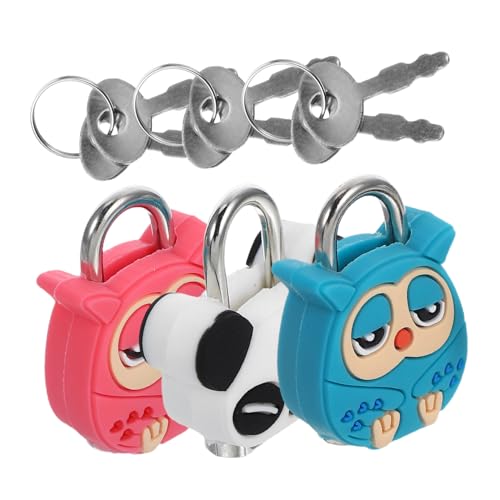 PartyKindom 3stücke Mini-vorhängeschloss Mit Schlüssel Cartoon-puppen-tier-design Für Koffer Schmuckkästchen Handtasche Robuste Metallkonstruktion Für Rucksack Schließfächer Schränke Kompakt u PartyKindom 3stücke Mini-vorhängeschloss Mit Schlüssel Cartoon-puppen-tier-design Für Koffer Schmuckkästchen Handtasche Robuste Metallkonstruktion Für Rucksack Schließfächer Schränke Kompakt u von PartyKindom