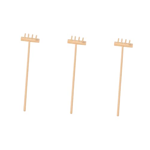 PartyKindom 3 Stück Mini Zen Garten Rechen Teilig Four Tine Desktop Rake Handliche Zen Garten Werkzeuge für Meditation Tischdekoration Geschenkidee für Feng Shui Enthusiasten PartyKindom 3 Stück Mini Zen Garten Rechen Teilig Four Tine Desktop Rake Handliche Zen Garten Werkzeuge für Meditation Tischdekoration Geschenkidee für Feng Shui Enthusiasten von PartyKindom