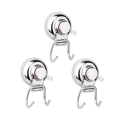 PartyKindom 3 Stück Seamless Super Strong Doppelte Haken mit Vakuum Saugnapf Bohrfrei Rostfrei Multifunktional für Bad Küche Glatte Oberflächen Wiederverwendbar Einfache PartyKindom 3 Stück Seamless Super Strong Doppelte Haken mit Vakuum Saugnapf Bohrfrei Rostfrei Multifunktional für Bad Küche Glatte Oberflächen Wiederverwendbar Einfache von PartyKindom