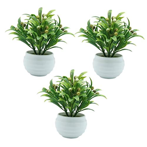 PartyKindom 3 Stück Teiliges Realistische Künstliche Bonsai Pflanzen Mini Fake Potted Plants Grüne Dekoration fürs Wohnzimmer Büro Geschenkidee PartyKindom 3 Stück Teiliges Realistische Künstliche Bonsai Pflanzen Mini Fake Potted Plants Grüne Dekoration fürs Wohnzimmer Büro Geschenkidee von PartyKindom