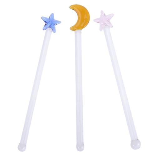 PartyKindom 3 Stück Teiliges Rührstäbchen Cocktail Sticks Wiederverwendbar Langlebig Glatt für Bar Kaffee Tee Mixen Stern Mond Löffel Design PartyKindom 3 Stück Teiliges Rührstäbchen Cocktail Sticks Wiederverwendbar Langlebig Glatt für Bar Kaffee Tee Mixen Stern Mond Löffel Design von PartyKindom