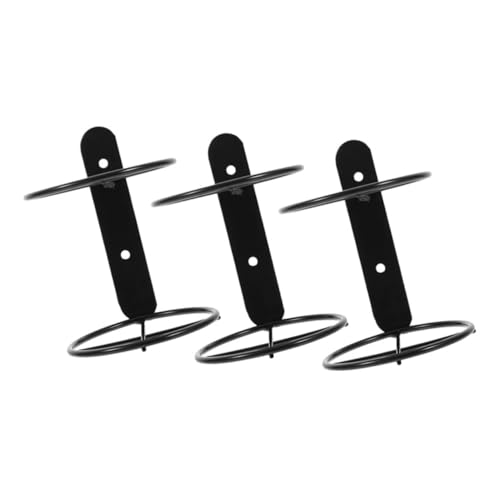 PartyKindom 3 Stück Wandmontierter Weinflaschenhalter aus Metall Teiliges für Flasche Platzsparend Robust für Kleine Wohnungen Dekoratives Element PartyKindom 3 Stück Wandmontierter Weinflaschenhalter aus Metall Teiliges für Flasche Platzsparend Robust für Kleine Wohnungen Dekoratives Element von PartyKindom