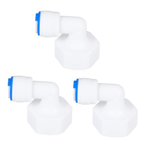 PartyKindom 3 Stück Wasserfilter Adapter Innengewinde zu Schnellverbinder Kompatibel mit Umkehrosmose und Filtersystemen Leicht zu Installieren Robust und Langlebig von PartyKindom
