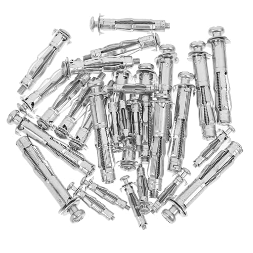 PartyKindom 30 Stück Teiliges Set Hohlwanddübel mit Schrauben Befestigungsschrauben für Gipskarton Platten und Für Langfristige Nutzung Geeignet PartyKindom 30 Stück Teiliges Set Hohlwanddübel mit Schrauben Befestigungsschrauben für Gipskarton Platten und Für Langfristige Nutzung Geeignet von PartyKindom