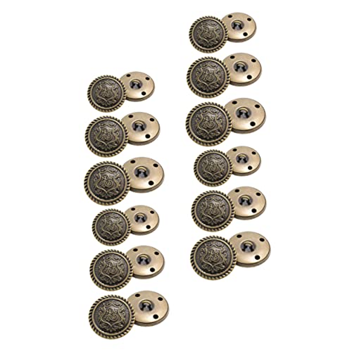 PartyKindom 30Stücke Retro Kupfer Buttons Dekorative Tasten für Kleidung Mäntel und DIY Projekte für Näherei und Kreative Handwerksideen von PartyKindom
