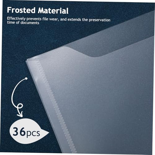 PartyKindom 36 Stück Teiliges Dokumenten organizer Robustem Kunststoff mit Transparentem Sichtfenster und Etiketten Erweiterbare Aktenordner für Büro Schule und Heim zur Effizienten von PartyKindom