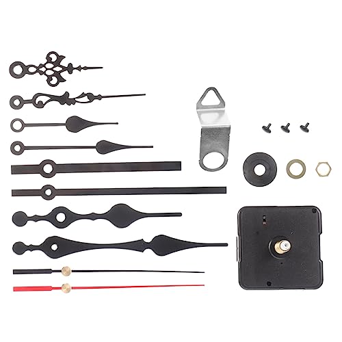 PartyKindom 4 Sätze DIY Uhrwerk Teiliges Uhrmechanismus Kit mit Zeigern für Wanduhren Stabile und Langlebige Uhrenteile für Uhrenprojekte Kompatibel mit Verschiedenen Uhrendesigns von PartyKindom