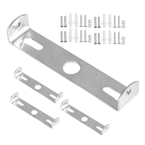 PartyKindom 4 Sätze Deckenleuchten Halterung aus Verzinktem Metall Montageplatte mit Schrauben Stabile und Halterung für Deckenventilator und Wandlampen Silberfarben von PartyKindom