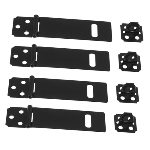 PartyKindom 4 Sätze Schwere Verschlüsse mit Vorhängeschloss Kompatibel Robuste Türschnapper für Scheunen- Schrank- Gartentüren Einfach zu Montieren Vielseitig Einsetzbar Innen Außen PartyKindom 4 Sätze Schwere Verschlüsse mit Vorhängeschloss Kompatibel Robuste Türschnapper für Scheunen- Schrank- Gartentüren Einfach zu Montieren Vielseitig Einsetzbar Innen Außen von PartyKindom