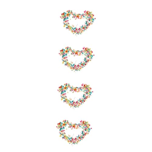 PartyKindom 4 Stück 1 Kleiner Stern Blumenkopf DIY Getrocknete Blumen Kristallkleber Blumenkopf Ohne Stange Glaskugelfüllung Farbe Rosa Vase Künstliche Blumen Für Getrocknete von PartyKindom