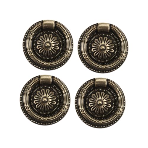 PartyKindom 4 Stück Antiker Bronze Griff Vintage Türknöpfe für Möbel Küchenschränke und Praktisch und Langlebig PartyKindom 4 Stück Antiker Bronze Griff Vintage Türknöpfe für Möbel Küchenschränke und Praktisch und Langlebig von PartyKindom