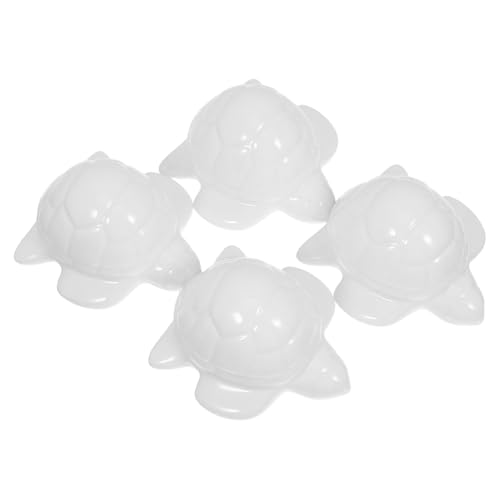 PartyKindom 4 Stück Bolzenkappe Toilettenschraubenkappen Schraubkappen für Toilettenschüsseln Toilettenschraube Cover Toilettendeckel für Meeresschildkröten Keramik Weiß von PartyKindom