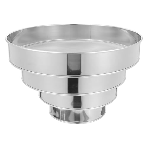 PartyKindom 4 Stück Edelstahl mehlsieb Feinmaschiges Backsieb für Puderzucker Mehlfilter Rundes Filtersieb aus Rostfreiem Stahl für Backen und Kochen PartyKindom 4 Stück Edelstahl mehlsieb Feinmaschiges Backsieb für Puderzucker Mehlfilter Rundes Filtersieb aus Rostfreiem Stahl für Backen und Kochen von PartyKindom