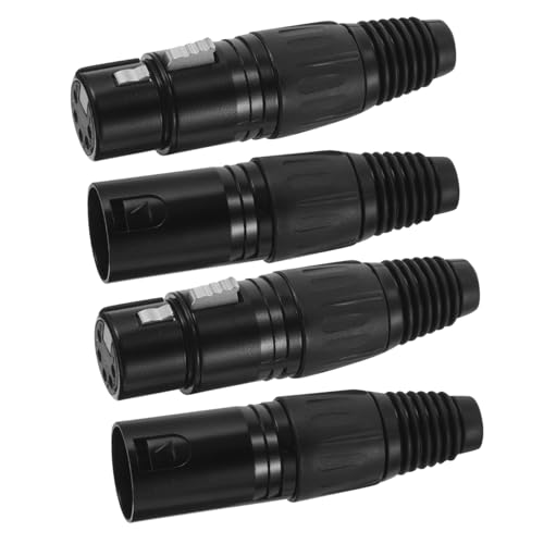 PartyKindom 4 Stück Fünfkernkopf Stereo Mikrofonadapter Xlr Leitungsadapter Audiokabelsteckeradapter Stereo Konverteradapter Audio Mikrofon Mikrofonanschluss Xlr Anschluss Schwarzer PartyKindom 4 Stück Fünfkernkopf Stereo Mikrofonadapter Xlr Leitungsadapter Audiokabelsteckeradapter Stereo Konverteradapter Audio Mikrofon Mikrofonanschluss Xlr Anschluss Schwarzer von PartyKindom