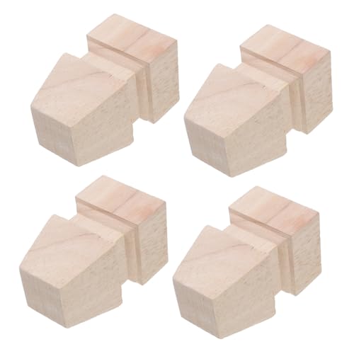 PartyKindom 4 Stück Holz Möbel Beine Unlackierte Tischbeine für Sofa Bett und Schrank Robuste Möbelbeine Holz DIY Freundlich für Anpassungen von PartyKindom