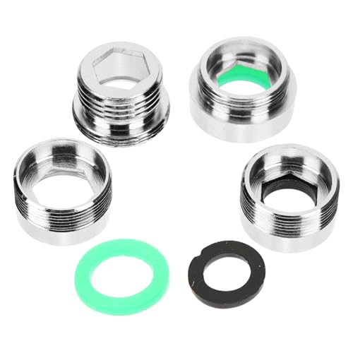 PartyKindom 4 Stück Kupfer Wasserhahnadapter mit Drehfunktion Vielseitige Perlatoranschlüsse für Waschbecken und Gartenschläuche Präzise Gewinde Rostbeständig Kompatibel mit Abnehmbaren PartyKindom 4 Stück Kupfer Wasserhahnadapter mit Drehfunktion Vielseitige Perlatoranschlüsse für Waschbecken und Gartenschläuche Präzise Gewinde Rostbeständig Kompatibel mit Abnehmbaren von PartyKindom