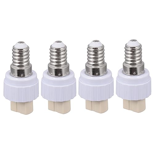 PartyKindom 4 Stück Lampensockel Adapter Lampenfassung für LED und Halogen für Tisch und Deckenlampen Energieeffizient Kompatibel mit Verschiedenen Leuchtmitteln von PartyKindom