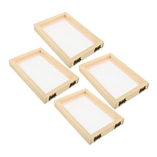 PartyKindom 4stücke Papierherstellung Rahmen Aus Holz Für Einfache Handhabung Inklusive Zubehör Für Kreative Papierprojekte PartyKindom 4stücke Papierherstellung Rahmen Aus Holz Für Einfache Handhabung Inklusive Zubehör Für Kreative Papierprojekte von PartyKindom