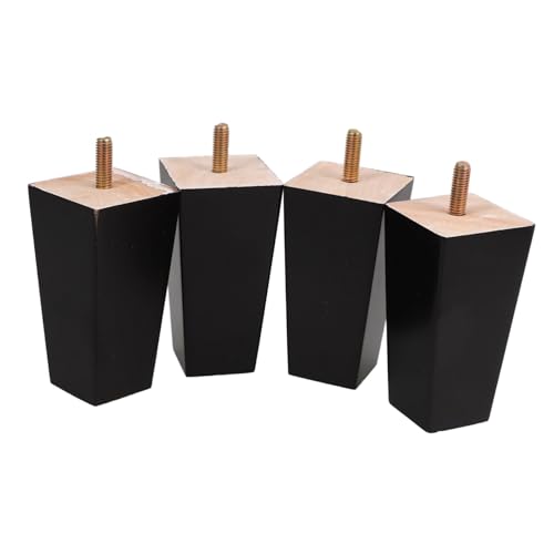 PartyKindom 4 Stück Möbelfüße Schwarz Ersatzbeine für Sofa Tisch Bett und Schrank Installieren Passend für Verschiedene Möbelstile für DIY Projekte und Möbelrenovierung von PartyKindom
