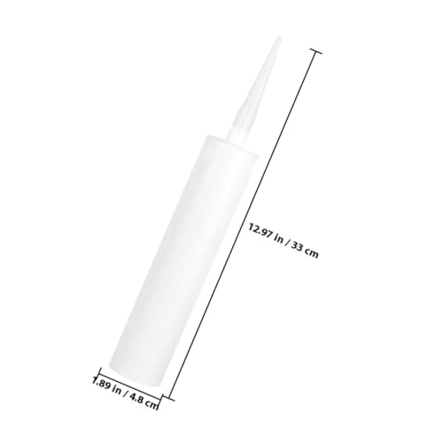 PartyKindom 4 Stück Nachfüllbare Fugenpistolen Tuben Ungefüllt Weiß Wiederverwendbar Für Fliesenfugen Ecken Reparatur DIY Leicht Tragbar von PartyKindom