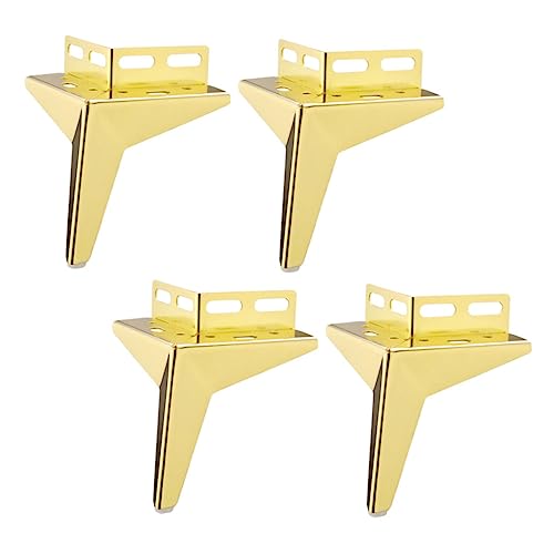 PartyKindom 4 Stück Praktische Möbelbeine Kaltgewalztem Hohe Stützfüße für Sofa Schrank Bett und Kommode Robust und Vielseitig für Wohn und Büroeinrichtung Goldfarben PartyKindom 4 Stück Praktische Möbelbeine Kaltgewalztem Hohe Stützfüße für Sofa Schrank Bett und Kommode Robust und Vielseitig für Wohn und Büroeinrichtung Goldfarben von PartyKindom