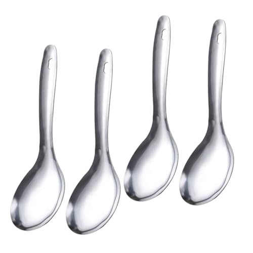 PartyKindom 4 Stück Reislöffel Set Praktische Küchenhelfer für Täglichen Gebrauch Langlebige und Leicht zu Reinigende Servierlöffel für Zuhause und Restaurants PartyKindom 4 Stück Reislöffel Set Praktische Küchenhelfer für Täglichen Gebrauch Langlebige und Leicht zu Reinigende Servierlöffel für Zuhause und Restaurants von PartyKindom