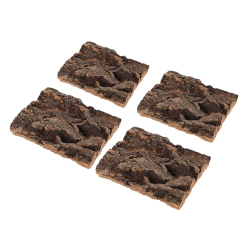 PartyKindom 4 Stück Rindenhintergrund Für Reptilien, Kletterwand, Terrarium-zubehör, Reptilien-höhle, Sonnenplattform Für Schlangen, Spinnen, Geckos PartyKindom 4 Stück Rindenhintergrund Für Reptilien, Kletterwand, Terrarium-zubehör, Reptilien-höhle, Sonnenplattform Für Schlangen, Spinnen, Geckos von PartyKindom