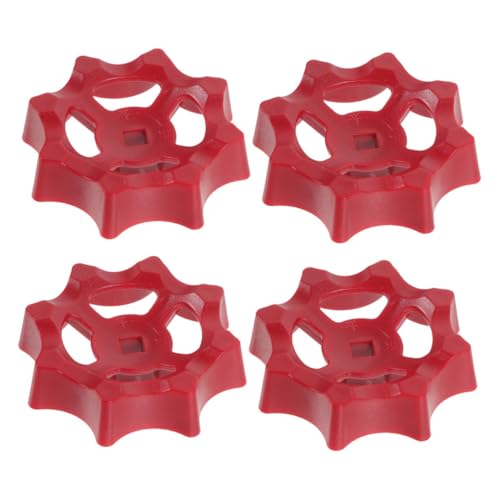 PartyKindom 4 Stück Teiliges Abs Ventilgriff für Außenzapfen Heavy Duty Gartenschlauch Griff mit Quadratischem Schaftloch Kompatibel für Wasserhähne und Absperrventile Robust und von PartyKindom