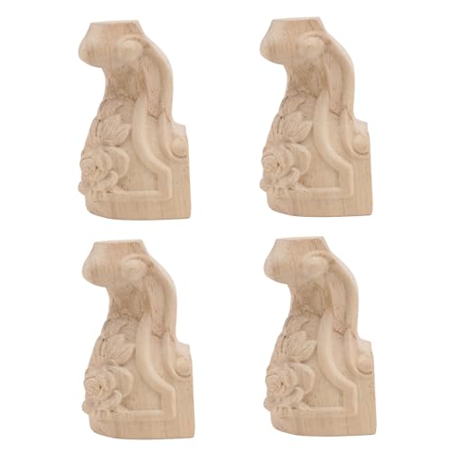 PartyKindom 4 Stück Teiliges Geschnitzte Möbelbeine aus Gummibaumholz Dekorative Sofafüße und Tischbeine Stabile rutschfeste Möbelbeine für Schrank Couchtisch Tv möbel PartyKindom 4 Stück Teiliges Geschnitzte Möbelbeine aus Gummibaumholz Dekorative Sofafüße und Tischbeine Stabile rutschfeste Möbelbeine für Schrank Couchtisch Tv möbel von PartyKindom