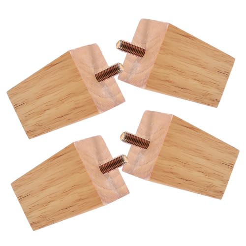 PartyKindom 4 Stück Teiliges Massivholz Möbelfüße Holzbeine Möbelersatz Stabiler Sofa Schrankfuß mit Einfacher Montage für Tisch Stuhl Couch PartyKindom 4 Stück Teiliges Massivholz Möbelfüße Holzbeine Möbelersatz Stabiler Sofa Schrankfuß mit Einfacher Montage für Tisch Stuhl Couch von PartyKindom