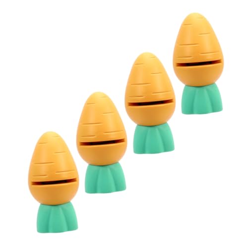 PartyKindom 4 Stück Teiliges Set Mini Schleifsteine im Karotten Design Ergonomische Wetzsteine für Küchenmesser und Praktisch für Täglichen Gebrauch der Küche von PartyKindom