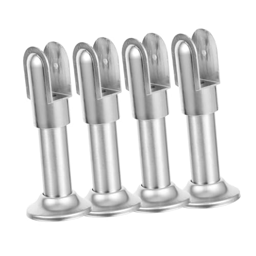 PartyKindom 4 Stück Teiliges Trennwandhalter Verstellbar für Wc Partitionen Robuste Stützfüße Korrosionsbeständig für Sanitärraum Hardware von PartyKindom