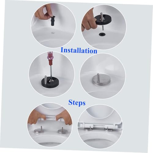 PartyKindom 4 Stück Toilettensitz Befestigungsset Edelstahl Schnellmontage Expansionsschraube Passend für Toilettendeckel Schnelle Reparatur und Austausch PartyKindom 4 Stück Toilettensitz Befestigungsset Edelstahl Schnellmontage Expansionsschraube Passend für Toilettendeckel Schnelle Reparatur und Austausch von PartyKindom