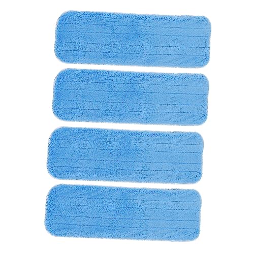 PartyKindom 4 Stück Waschbare Pack Mop Pads Wiederverwendbare Reinigungspads für Böden Mikrofaser Wischmopp Ersatzbezüge für Gründliche Kompatibel mit Verschiedenen Bodenarten von PartyKindom
