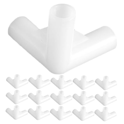 PartyKindom 40 Stück Teiliges Zelt stangenverbinder Robustem PP Wetterfeste Gerade Dreiecks verbindungsstücke für Pavillon Ersatzteile Stangenbefestigung Tragbar für Outdoor Zeltbau und von PartyKindom