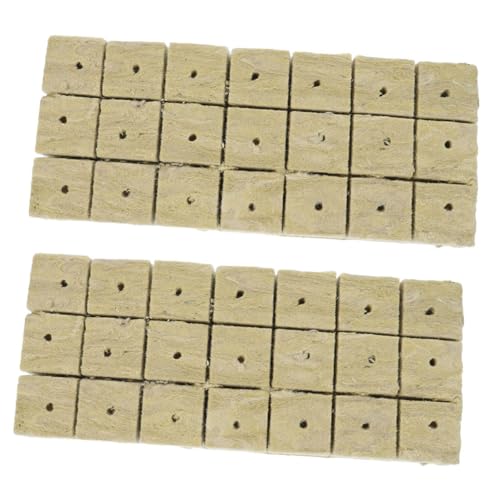 PartyKindom 42 Stück Teiliges Hydroponik Anzucht Pflanzennährstoff Blöcke für Stecklinge Sämlinge Klonpflanzen mit Hoher Luftdurchlässigkeit und Optimaler Wurzelbildung von PartyKindom