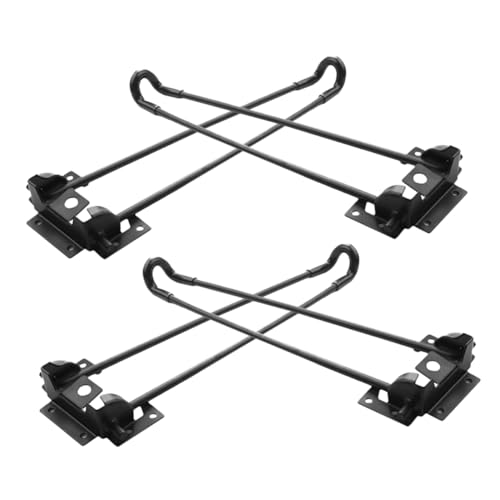 PartyKindom 4Stücke Klappbeine für Faltbare Haarnadelbeine Höhe für Laptop Tische Couchtische Nachttische Platzsparendes Design Möbelbeinteil von PartyKindom