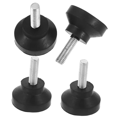 PartyKindom 4Stücke Verstellbare Nivellierfüße für Schwere Maschinen Robuste Gummierte Fußpolster mit Gewindedesign für Stabilität und Stoßdämpfung für Unebene Böden PartyKindom 4Stücke Verstellbare Nivellierfüße für Schwere Maschinen Robuste Gummierte Fußpolster mit Gewindedesign für Stabilität und Stoßdämpfung für Unebene Böden von PartyKindom