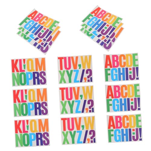 PartyKindom 5 Sätze Selbstklebende Buchstaben Aufkleber Großes Alphabet Buchstaben Für Pinnwand Poster Schuldekoration Basteln Zuhause von PartyKindom