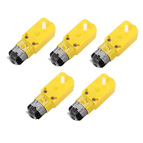 PartyKindom 5 Stück Getriebemotor Automotor Autorobotermotor Modell Smart Robot Kleiner Elektromotor Bürstenloser Doppelwellenzahnradgetriebemotor Untersetzungsmotor Magnetmotor Tt Motor Gelb PartyKindom 5 Stück Getriebemotor Automotor Autorobotermotor Modell Smart Robot Kleiner Elektromotor Bürstenloser Doppelwellenzahnradgetriebemotor Untersetzungsmotor Magnetmotor Tt Motor Gelb von PartyKindom