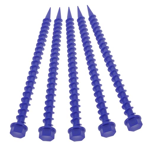 PartyKindom 5 Stück Teiliges Kunststoff Zeltheringe Stabil und Leicht Wetterfeste Zelt Gartenheringe für Camping Strand Pavillons Planen Langlebig und Einfach zu Handhaben von PartyKindom