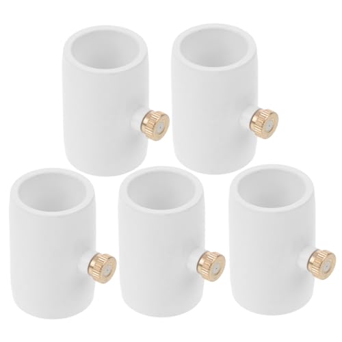 PartyKindom 5 Stück Teiliges PVC Misting Nozzle mit Messingdüse Langlebige Außendüse für Bewässerungssystem Wetterfester Nebelkühler Ersatzdüse für Outdoor Kühlung und Rohrverbindung von PartyKindom