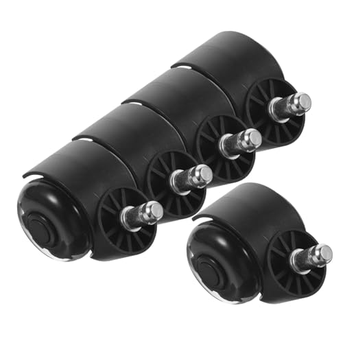 PartyKindom 5 Stück Teiliges Transparente Pu bürostuhlrollen Leise Robust Installieren Geräuschlos Laufende Ersatz caster für Gaming Schreibtischstühle Geeignet für Teppich und Hartboden von PartyKindom