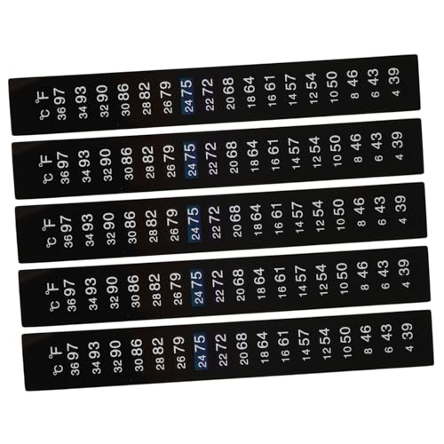 PartyKindom 5 Stück Thermometer Aufkleber für und Fermentationsbehälter Selbstklebende Temperaturstreifen zur Genauen Temperaturmessung für Gärung und Heimbrauen PartyKindom 5 Stück Thermometer Aufkleber für und Fermentationsbehälter Selbstklebende Temperaturstreifen zur Genauen Temperaturmessung für Gärung und Heimbrauen von PartyKindom