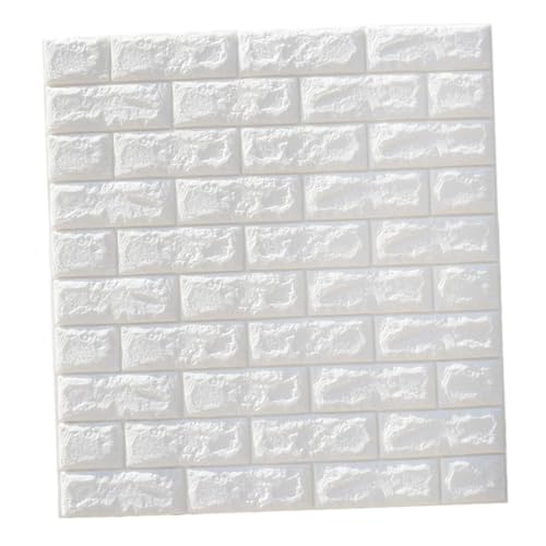 PartyKindom 5 Stück Ziegelwandpaneele Selbstklebend Weiß Xpe Schaumstoff Wasserfest Schalldämmend Wohnzimmer Tv Hintergrund Sofa Wanddeko PartyKindom 5 Stück Ziegelwandpaneele Selbstklebend Weiß Xpe Schaumstoff Wasserfest Schalldämmend Wohnzimmer Tv Hintergrund Sofa Wanddeko von PartyKindom