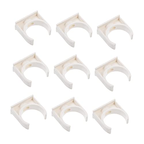 PartyKindom 50 Stück PVC Rohrklemmen U Förmige Wasserrohrhalterungen PVC Schlauchfixierung für Rohr Robuste und Langlebige Schlauchschellen Einfache Anwendung und Montage für von PartyKindom