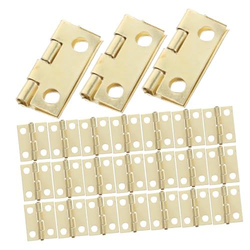 PartyKindom 50 Stück Teiliges Mini Scharnier aus Stabilem Eisen mit Schrauben Kompakte Retro Miniatur Scharniere für Schmuckkästen DIY Holzboxen Praktischer Aufbewahrungsbox PartyKindom 50 Stück Teiliges Mini Scharnier aus Stabilem Eisen mit Schrauben Kompakte Retro Miniatur Scharniere für Schmuckkästen DIY Holzboxen Praktischer Aufbewahrungsbox von PartyKindom