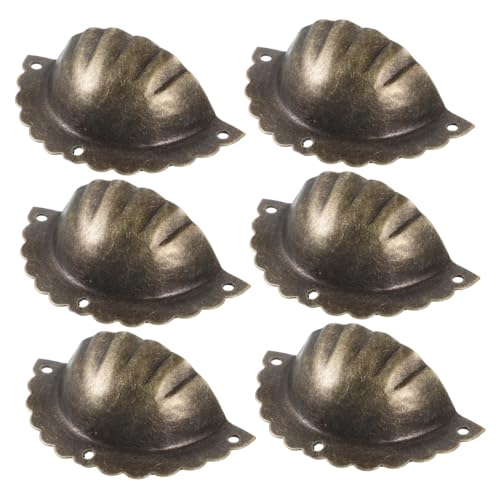 PartyKindom 6 Stck Vintage Schrankgriffe aus Halbkreisform Dekorative Möbelknöpfe für Schrank Kommode Schublade Einfach zu Montieren Kleines Design für Vielseitige Einrichtung von PartyKindom
