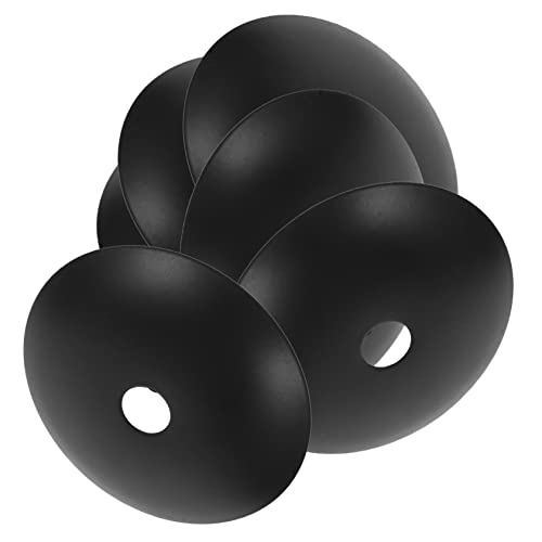 PartyKindom 6 Stück Deckenplatte für Pendelleuchten Rundes Lampenabdeckungs Schwarz für Wandlampen Deckenleuchten Kristalllampen und DIY Beleuchtung von PartyKindom